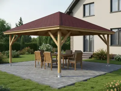<span class="jp_product_title">Dřevěná pergola Altán Kuba Maxi 490x490</span>