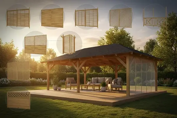 Altán Viktoria XXL 390x640 – více typů stěn (9 variant)