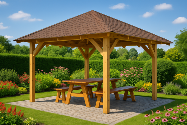 <span class="jp_product_title">Dřevěná pergola Altán Sicílie 330x330</span>