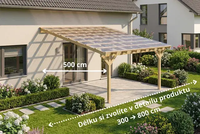 Zastřešení terasy 500