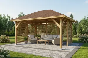 <span class="jp_product_title">Dřevěná pergola Altán Ibiza+Italia 300x400</span>