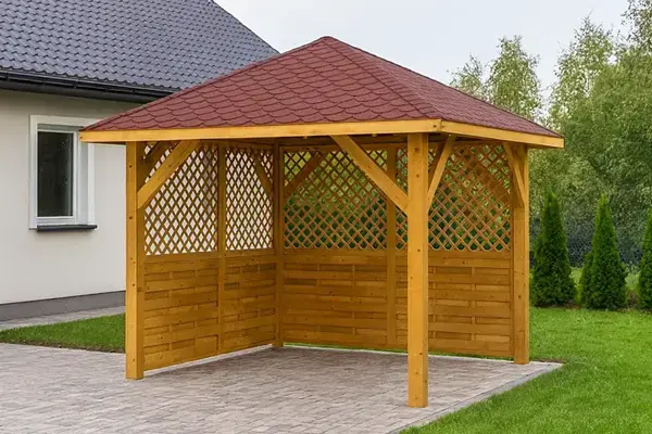 <span class="jp_product_title">Dřevěná pergola Altán Borneo+Rimini 265x265</span>