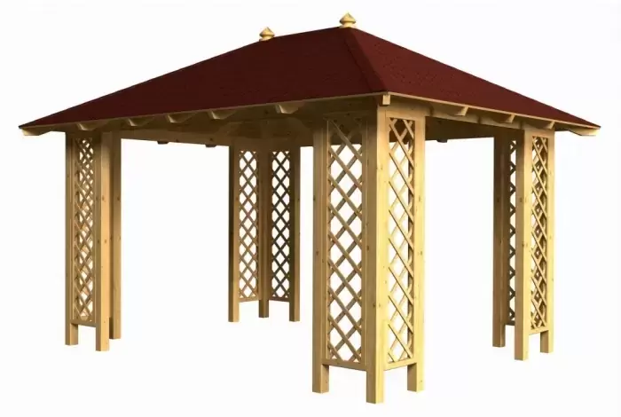 <span class="jp_product_title">Dřevěná pergola Altán Porto 4O sloupy 9x9</span>