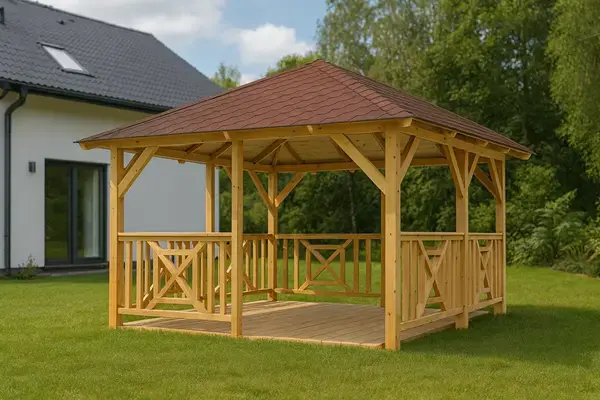 Altán Kuba L 400x400 se zástěnami