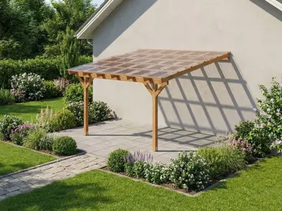 <span class="jp_product_title">Dřevěná pergola ke zdi domu 350x350</span>