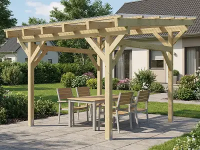 <span class="jp_product_title">Dřevěná pergola Classico volně stojící 350x300</span>