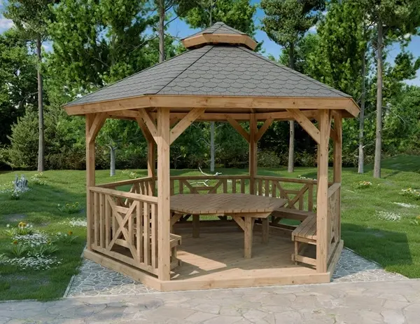 Pergola drevena - Okapova deska