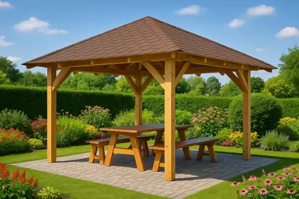<span class="jp_product_title">Dřevěná pergola Altán Sicílie 330x330</span>