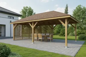 <span class="jp_product_title">Dřevěná pergola Altán Viktoria XXL+Ester 390x640</span>