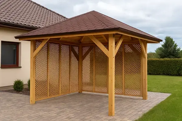 <span class="jp_product_title">Dřevěná pergola Altán Borneo+Milano 265x265</span>