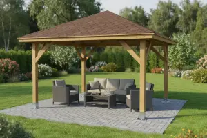 <span class="jp_product_title">Dřevěná pergola Altán Sicílie 330x330</span>