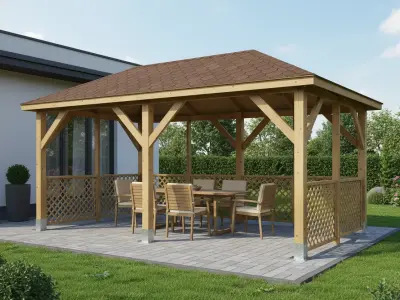 <span class="jp_product_title">Dřevěná pergola Altán Viktoria+Ester90 270x470</span>