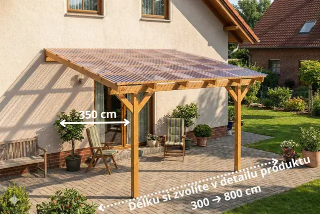 Zastřešení terasy 350