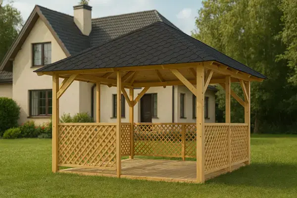 Altán Kuba 370x370 se zástěnami