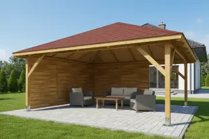 <span class="jp_product_title">Dřevěná pergola Altán Kuba Maxi+Roma 490x490</span>