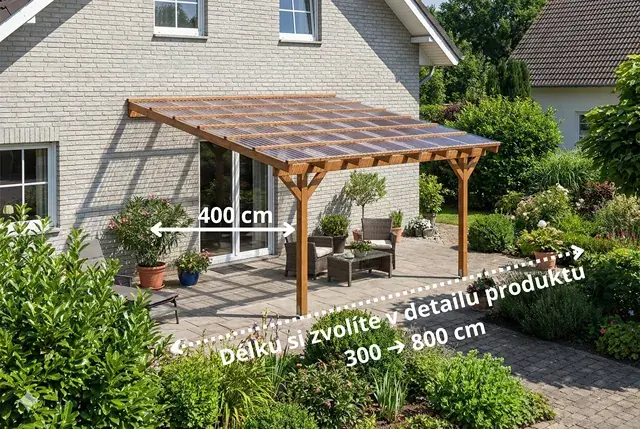Zastřešení terasy 400