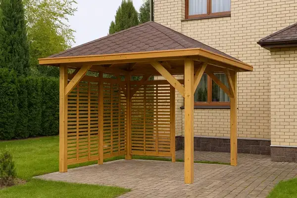 <span class="jp_product_title">Dřevěná pergola Altán Borneo+Italia 265x265</span>