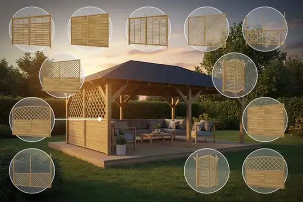 Altán Viktoria L 290x540 – více typů stěn (9 variant)