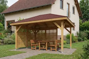 <span class="jp_product_title">Dřevěná pergola Altán Ibiza+Bergamo 300x400</span>