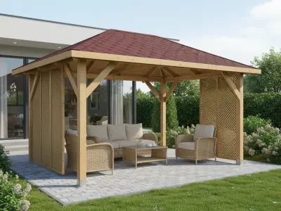 <span class="jp_product_title">Dřevěná pergola Altán Ibiza+Milano 300x400</span>