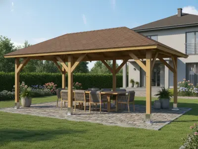 <span class="jp_product_title">Dřevěná pergola Altán Viktoria L 290x540</span>